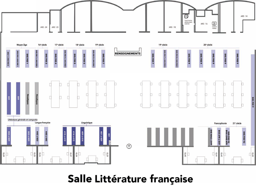 Plan Salle Littérature française